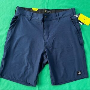 Body Glove Blue Flat Front Performance Shorts